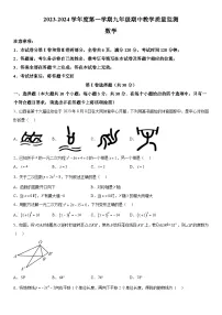 山西省大同市2023-2024学年九年级上学期期中数学试题（含解析）