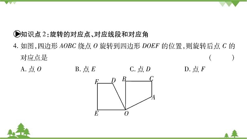 华东师大版数学七年级下册 10.3.1 图形的旋转 课件第8页