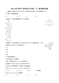 2022-2023学年广西河池市七年级（上）期末数学试卷（含答案解析）