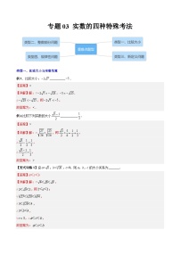 2023年初中数学7年级下册同步压轴题专题03 实数的四种特殊考法全攻略（学生版+教师版）