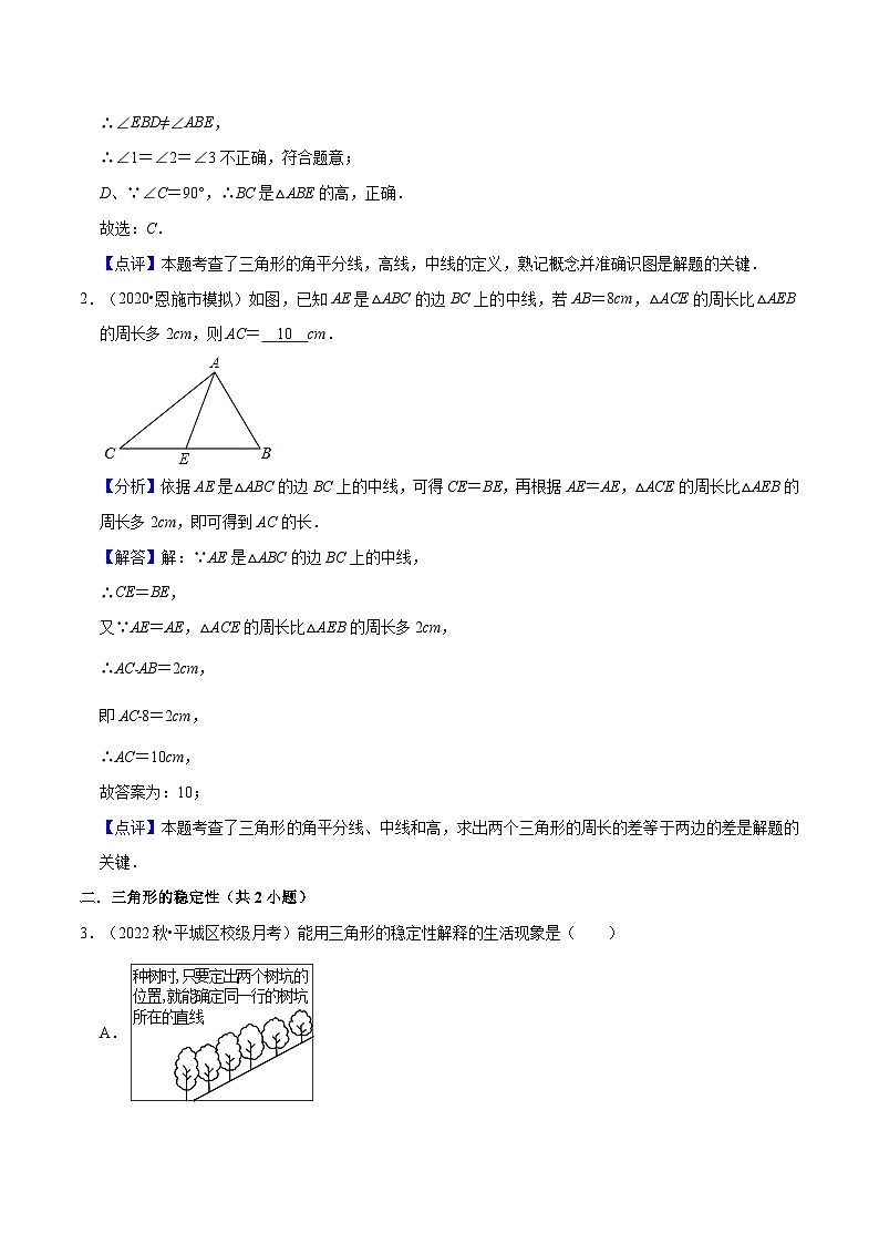 第11章 三角形(易错必刷30题8种题型专项训练)(解析版)第2页