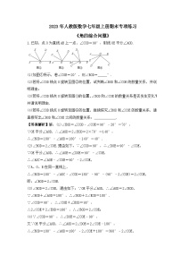 2023年人教版数学七年级上册期末专项练习《角的综合问题》（2份打包，答案版+教师版）