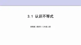 3.1 认识不等式 浙教版数学八年级上册课件 (2)