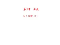 3.2 实数1 浙教版七年级数学上册教学课件