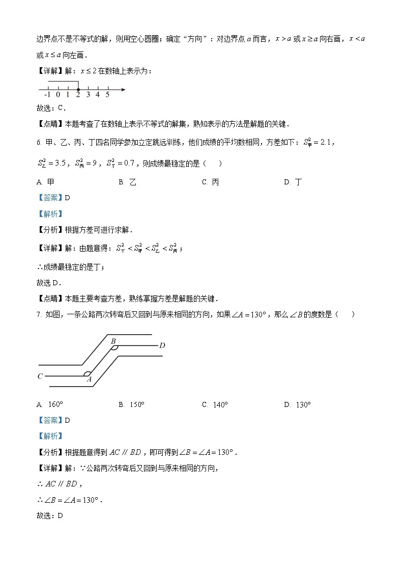 2023年广西壮族自治区中考数学真题03