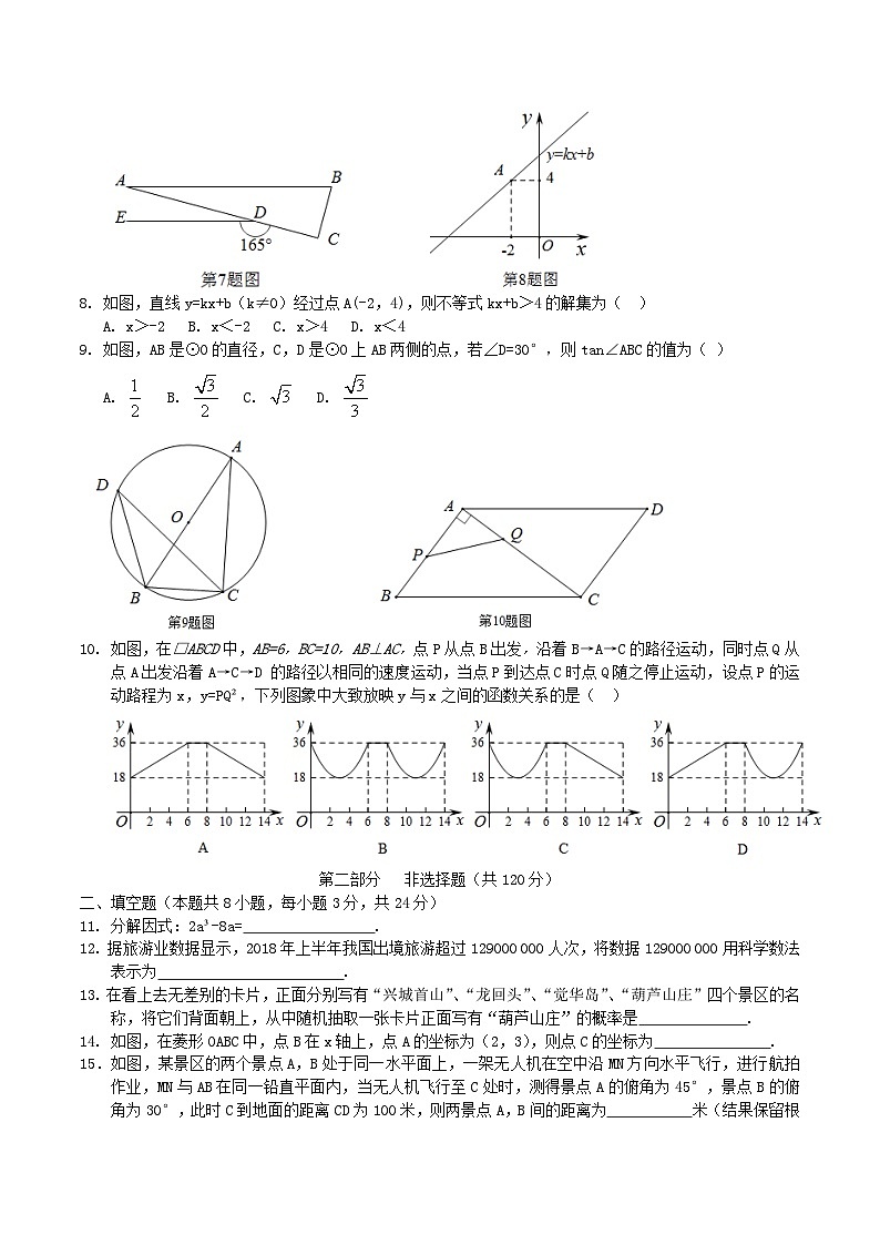 2018年辽宁省葫芦岛市中考数学真题及答案02
