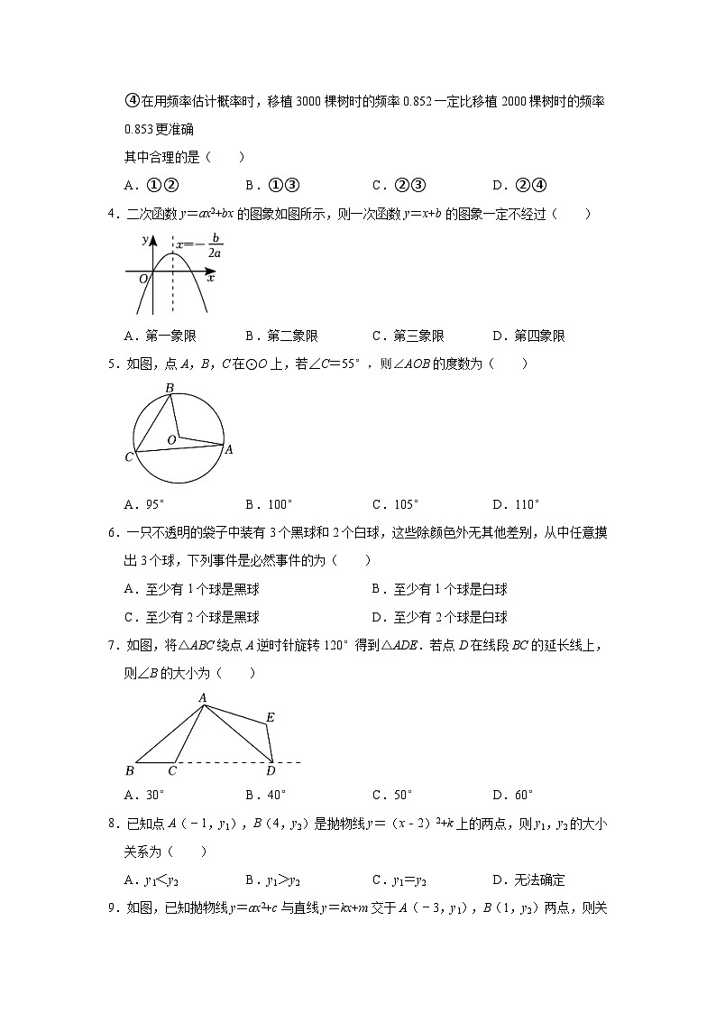 2023-2024学年河南省周口市扶沟县九年级(上)期中数学试卷(含解析)第2页