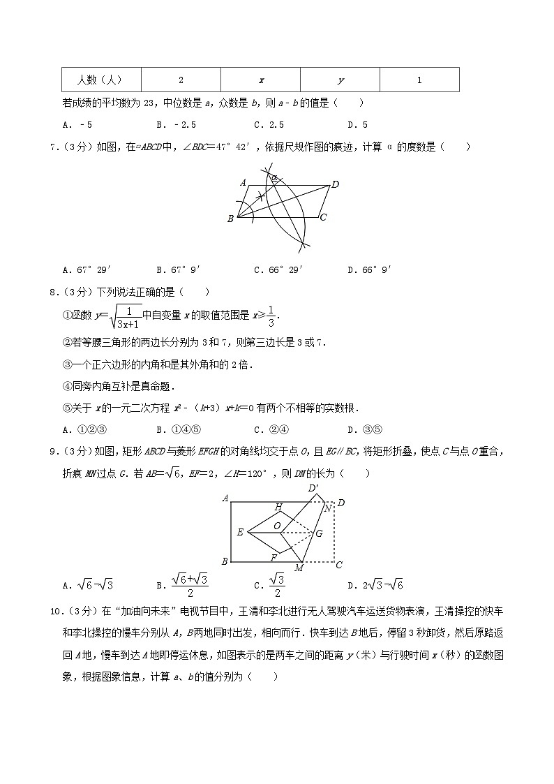 2019年内蒙古鄂尔多斯市中考数学真题及答案第2页