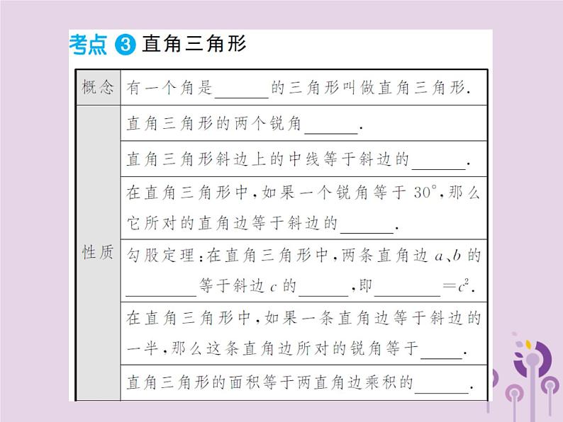 中考数学总复习第四章第三节等腰三角形与直角三角形课件04