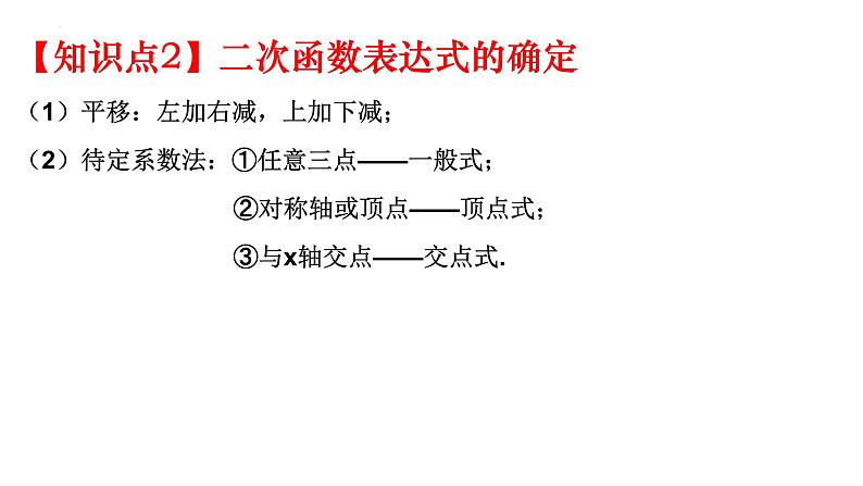 数学第一轮复习课时16 二次函数(1)图像与性质课件-2023-2024学年九年级中考数学第一轮复习练习第5页