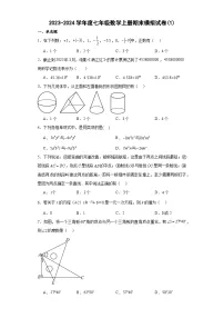 2023-2024学年度七年级数学上册期末模拟试卷(1)人教版(含解析)