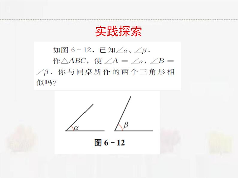 苏科版数学九年级下册 6.4探索三角形相似的条件第2课时PPT课件02