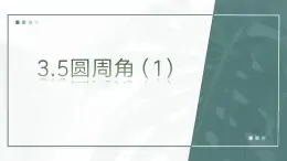 3.5 圆周角（1）浙教版数学九年级上册课件 (2)