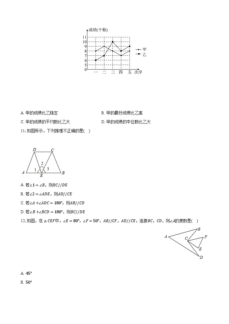 北师大版初中数学八年级上册期末测试卷(标准难度)(含详细答案解析)第3页
