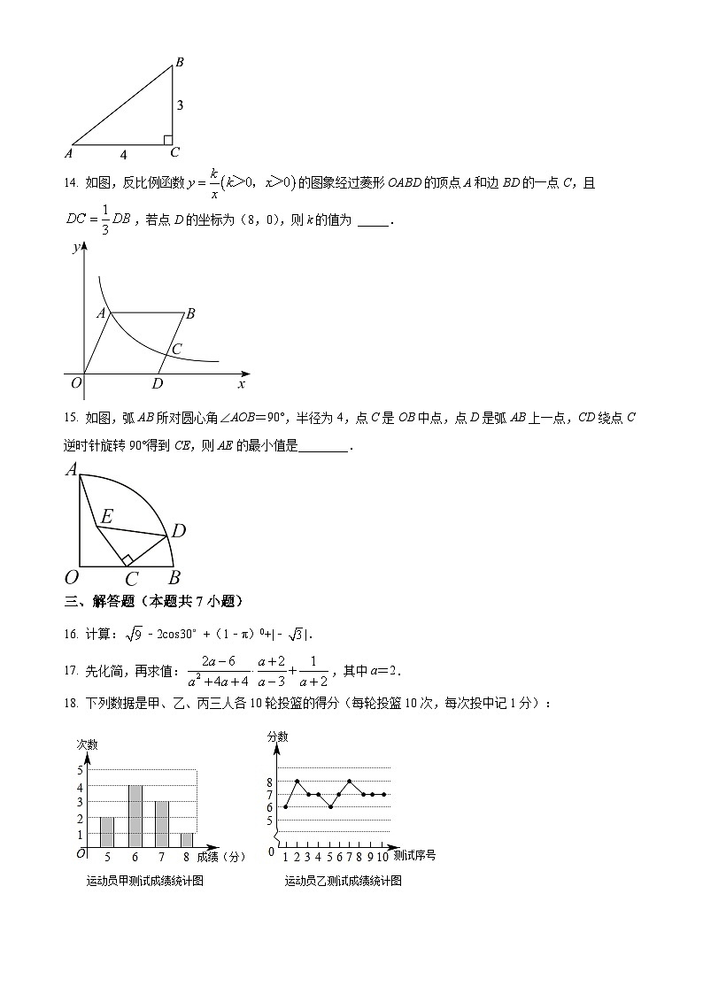 精品解析:2022年广东省深圳市大鹏新区二模数学试卷(原卷版)第3页