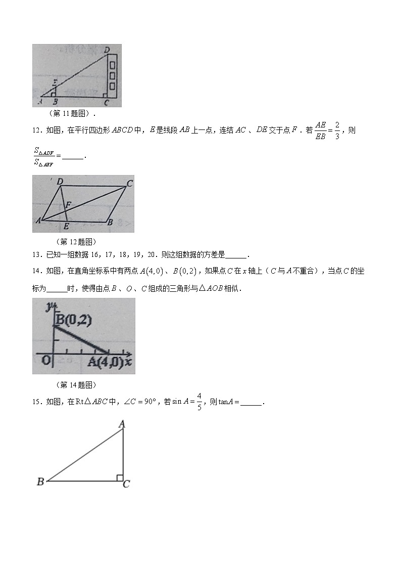 江苏省徐州市新沂市第十中学2023-2024学年九年级上学期12月月考数学试题(无答案)第3页