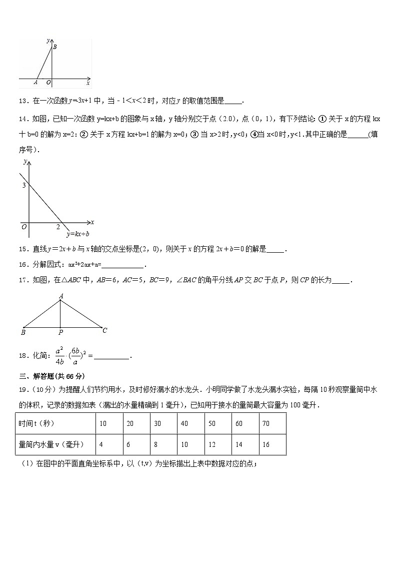 2023-2024学年安徽省宿州八上数学期末联考试题含答案第3页