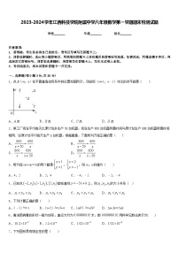 2023-2024学年江西科技学院附属中学八年级数学第一学期期末检测试题含答案
