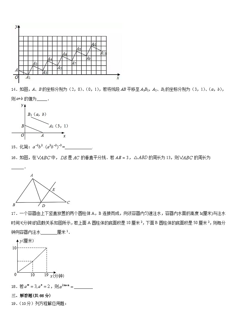 2023-2024学年湖北省武汉市东湖高新区数学八上期末质量跟踪监视试题含答案第3页