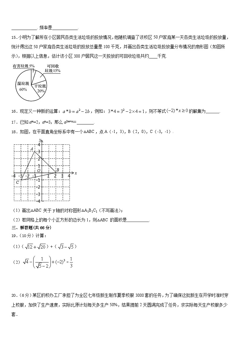 2023-2024学年福建省福州市鼓楼区鼓楼区延安中学数学八年级第一学期期末教学质量检测模拟试题含答案第3页