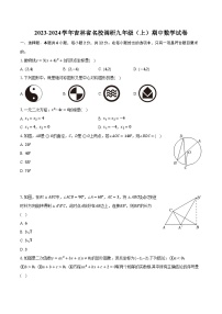 2023-2024學年吉林省名校調研九年級（上）期中數(shù)學試卷（含解析）