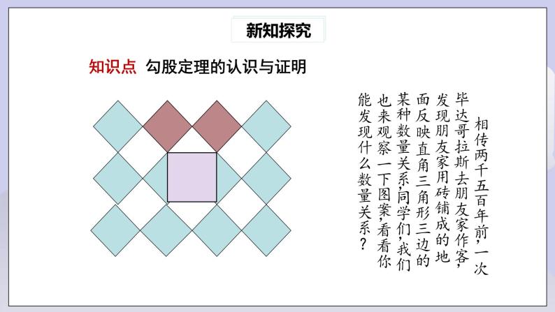 【核心素养】人教版数学八年级下册17.1勾股定理(第1课时) 课件PPT+教案+随堂检测+课后练习04