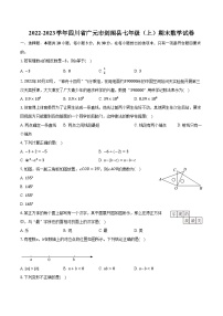 2022-2023学年四川省广元市剑阁县七年级（上）期末数学试卷（含解析）