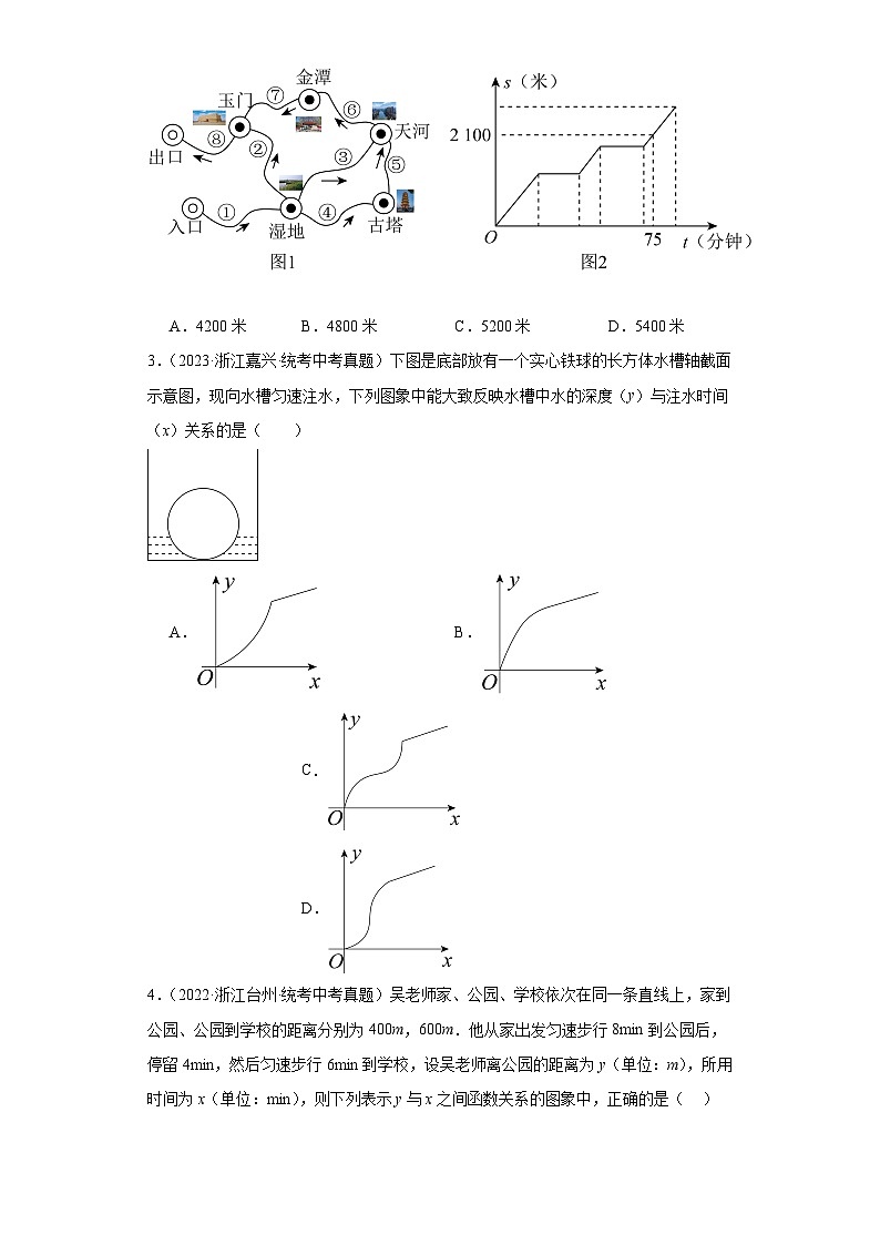 第5章一次函数(浙教版-中考真题精选)-浙江省2023-2024学年八年级上学期期末数学提高练习第2页