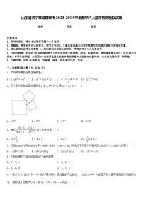 山東省濟(jì)寧鄒城縣聯(lián)考2023-2024學(xué)年數(shù)學(xué)八上期末檢測(cè)模擬試題含答案