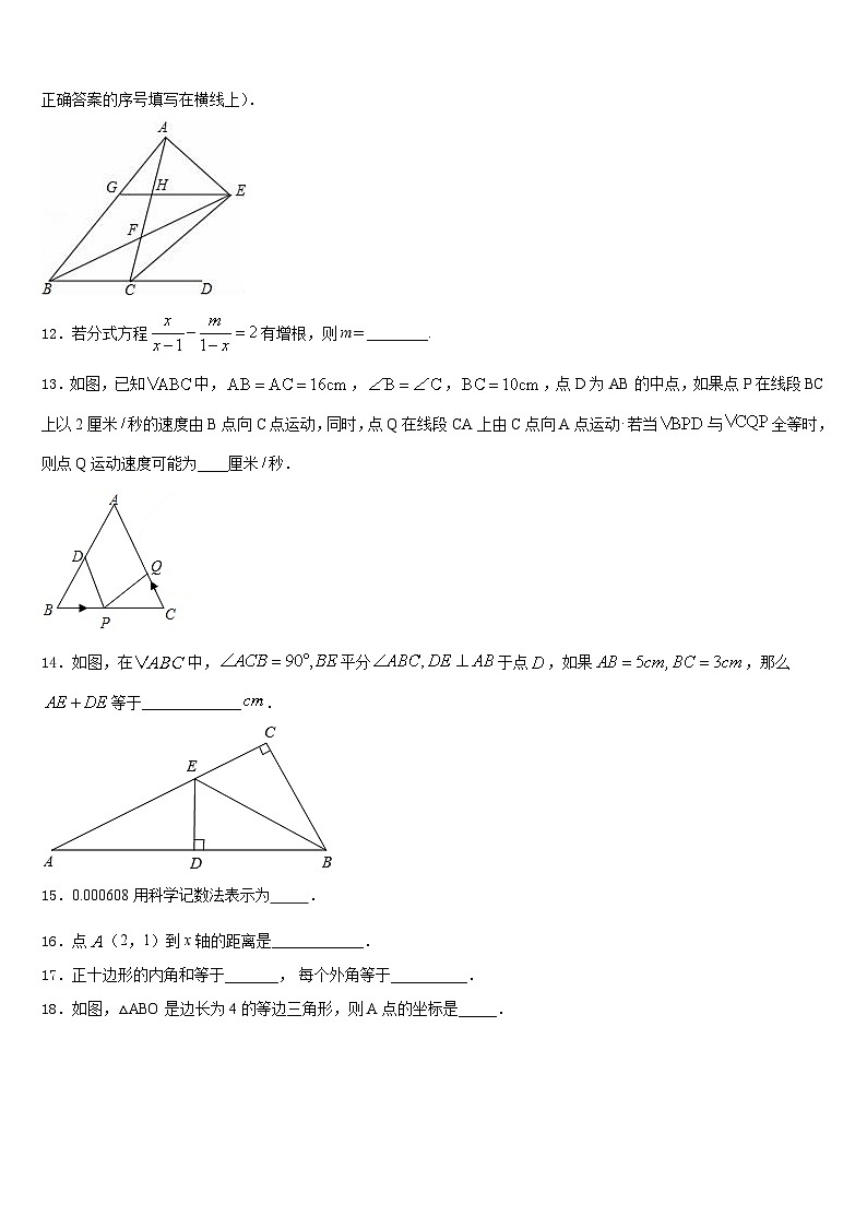 广东省深圳市龙岗实验中学2023-2024学年八上数学期末达标检测试题含答案03