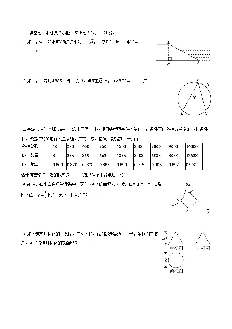 2022-2023学年山东省威海市乳山市九年级(上)期末数学试卷(五四学制)(含解析)03