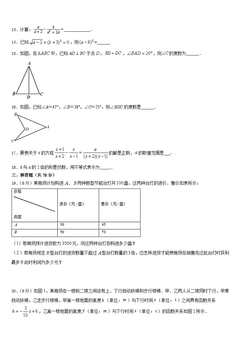 2023-2024学年四川省邛崃市八年级数学第一学期期末监测模拟试题含答案第3页