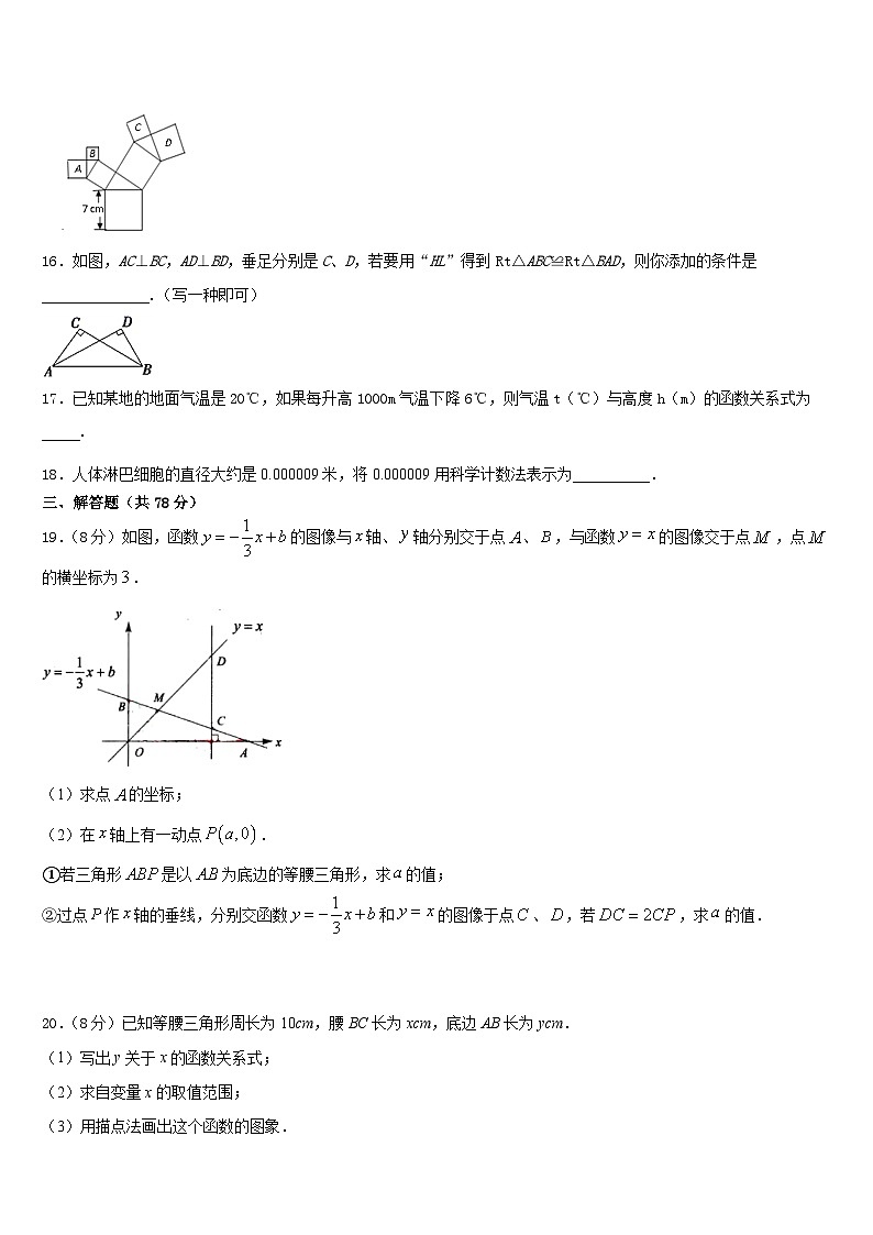 2023-2024学年江苏省苏州市姑苏区平江中学数学八上期末检测试题含答案第3页