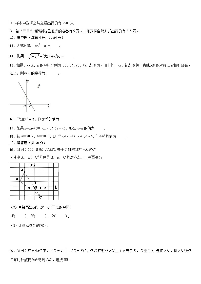 2023-2024学年湖北省黄冈市黄梅实验中学八上数学期末综合测试试题含答案第3页