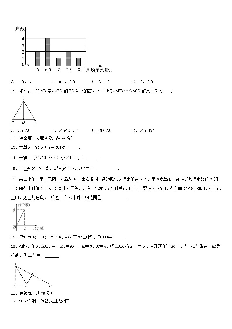 2023-2024学年辽宁省大连西岗区七校联考八上数学期末质量检测模拟试题含答案03