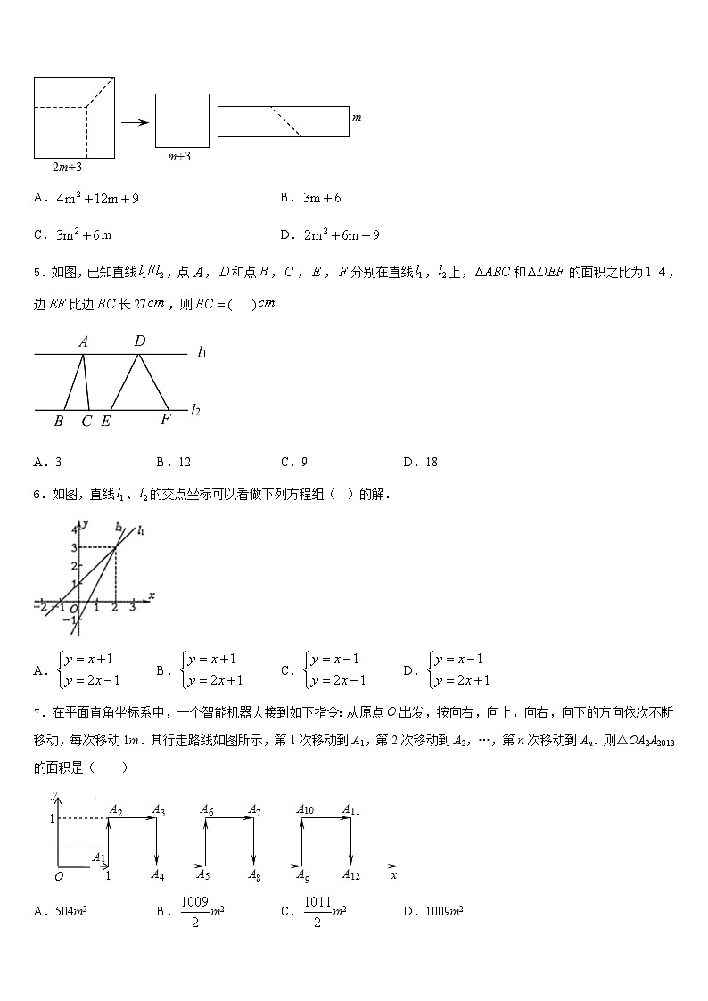 广东省深圳市育才一中学2023-2024学年八上数学期末学业质量监测试题含答案第2页
