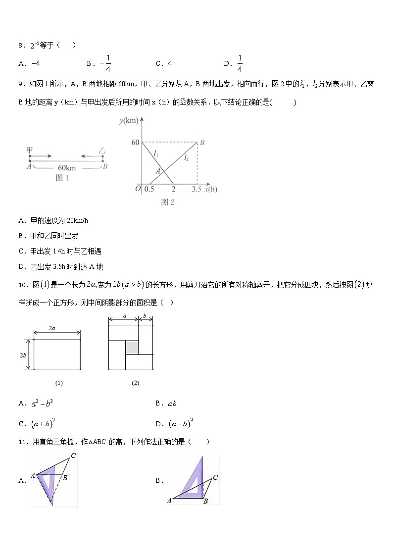 广东省深圳市育才一中学2023-2024学年八上数学期末学业质量监测试题含答案第3页