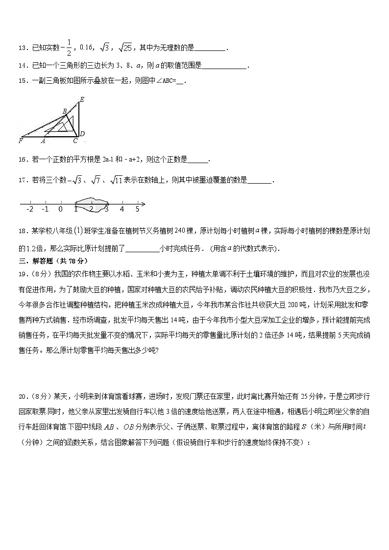 福建省泉州市泉州培元中学2023-2024学年数学八年级第一学期期末联考模拟试题含答案03