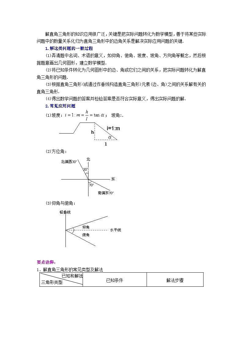 专题28.14 锐角三角函数(全章复习与巩固)(知识讲解)-2023-2024学年九年级数学下册基础知识专项讲练(人教版)03