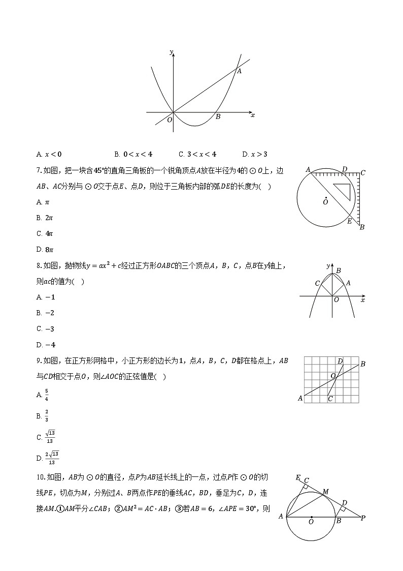 2023-2024学年山东省烟台市招远市九年级(上)期末数学试卷(五四学制)(含解析)第2页