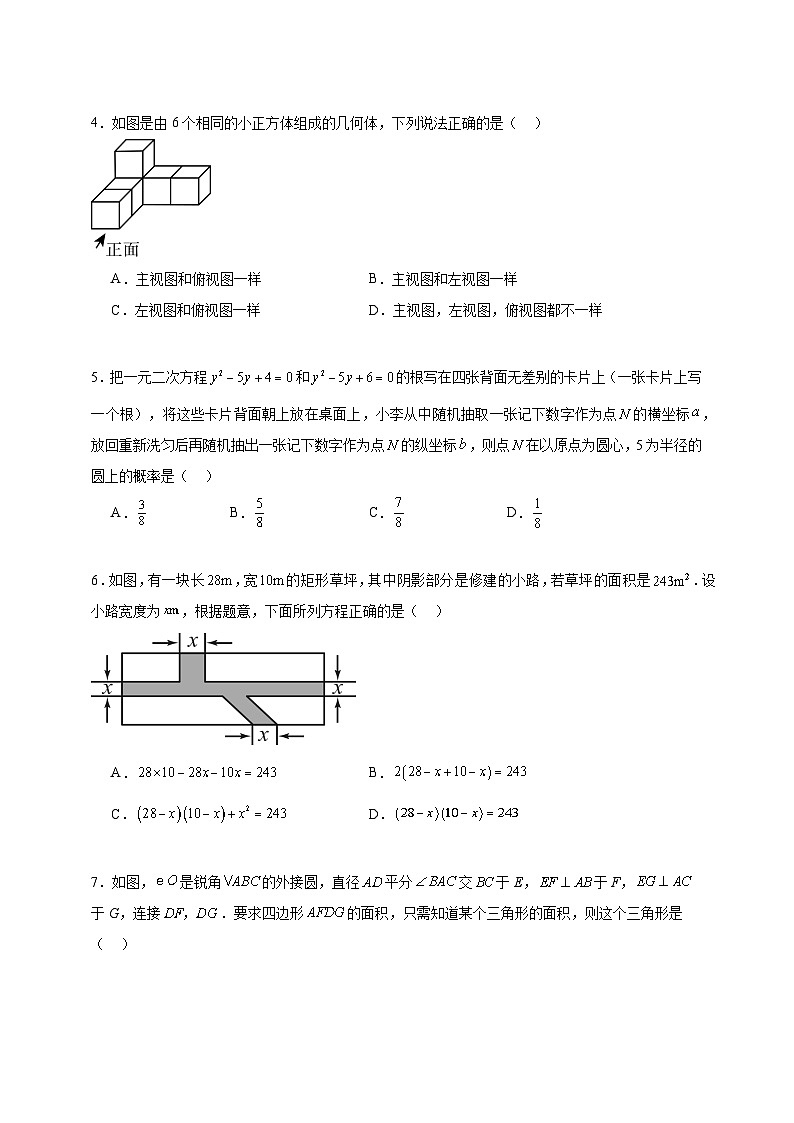 2023-2024学年北师大版数学九年级上学期期末临考精练卷(二)(学生版+详解版)02