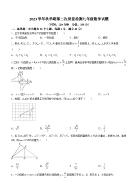 山东省枣庄市峄城区东方学校2023-2024学年九年级上学期12月月考数学试题