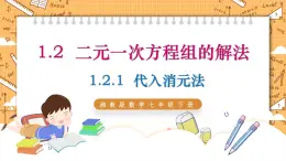 湘教版数学七年级下册1.2.1 代入消元法 同步课件