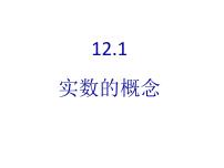 初中数学沪教版 (五四制)七年级下册12.1  实数的概念备课课件ppt