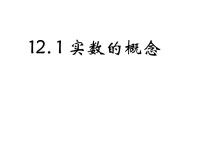 数学七年级下册12.1  实数的概念授课课件ppt