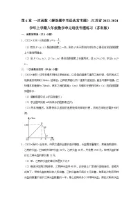 第6章 一次函数(解答题中考经典常考题)-江苏省2023-2024学年上学期八年级数学单元培优专题练习(苏科版)