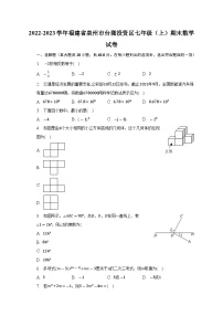 福建省泉州市台商投资区2022—2023学年上学期七年级期末数学试卷+