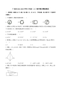 山西省大同市广灵县2022-2023学年八年级上学期期末模拟测试数学试卷(答案不全)