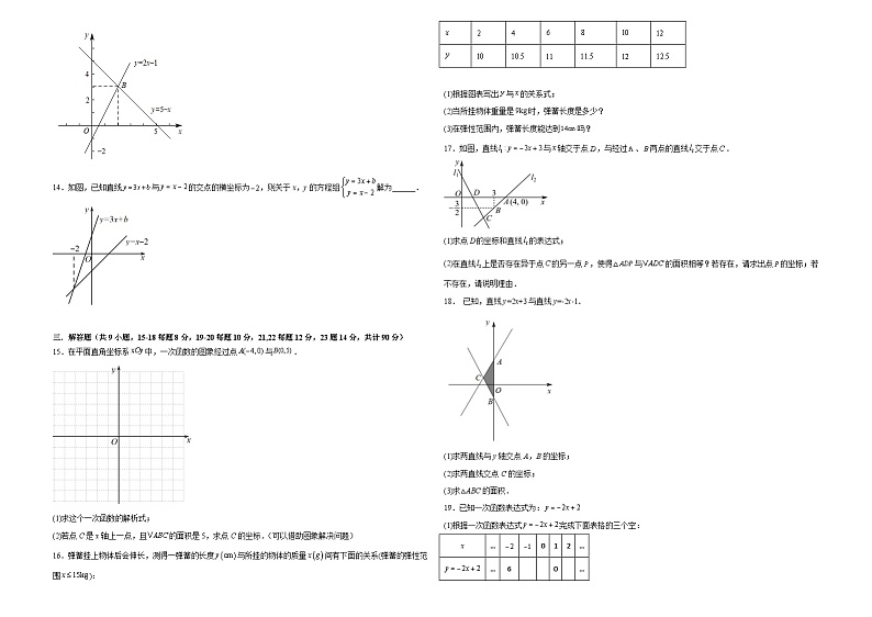 沪科版八年级数学上册第三周测试题(12.3)(原卷版)第2页