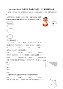 2023-2024學(xué)年廣西柳州市鹿寨縣九年級（上）期末數(shù)學(xué)試卷（含解析）